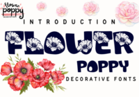 Flower Poppy Font - Featured Image