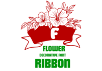 Flower Ribbon Font - Featured Image