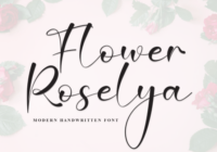 Flower Roselya Font - Featured Image