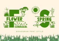Flower Spring Monogram Font - Featured Image