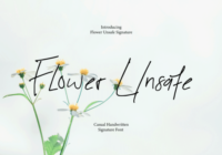 Flower Unsafe Font - Featured Image