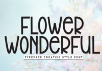 Flower Wonderful Font - Featured Image