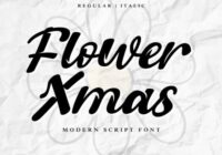 Flower Xmas Font - Featured Image