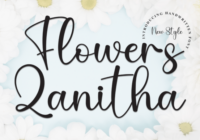 Flowers Zanitha Font - Featured Image