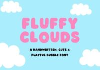 Fluffy Clouds Font - Featured Image