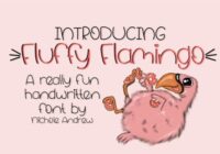Fluffy Flamingo Font - Featured Image