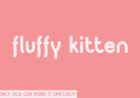 Fluffy Kitten Font - Featured Image
