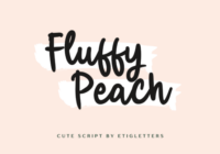 Fluffy Peach Font - Featured Image