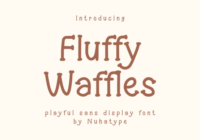Fluffy Waffles Font - Featured Image