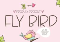 Fly Bird Font - Featured Image