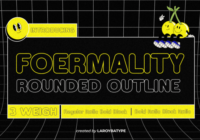 Foermality Rounded Outline Font - Featured Image