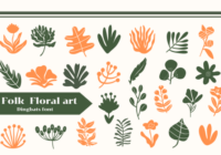 Folk Floral Art Font - Featured Image