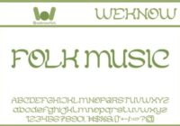 Folk Music Font - Featured Image