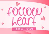 Follow Heart Font - Featured Image
