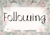 Following Font - Featured Image