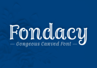 Fondacy Carved Font - Featured Image