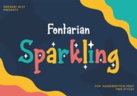Fontarian Sparkling Font - Featured Image