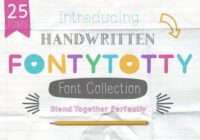 Fontytotty 25 Font Collection Font - Featured Image
