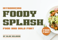 Foody Splash Font - Featured Image