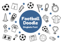 Football Doodle Font - Featured Image
