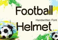 Football Helmet Font - Featured Image