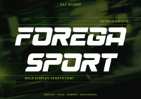 Forega Sport Font - Featured Image