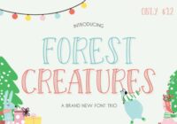 Forest Creatures Trio Font - Featured Image
