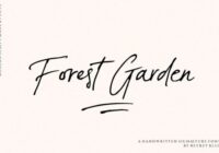 Forest Garden Font - Featured Image