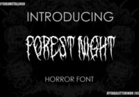 Forest Night Font - Featured Image