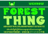 Forest Thing Font - Featured Image
