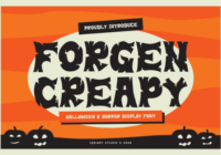 Forgen Creapy Font - Featured Image