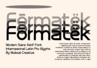 Formatek Font - Featured Image