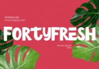 Fortyfresh Font - Featured Image