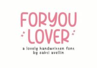 Foryou Lover Font - Featured Image
