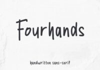 Fourhands Font - Featured Image