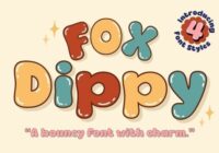 Fox Dippy Font - Featured Image