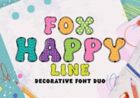 Fox Happy Duo Font - Featured Image
