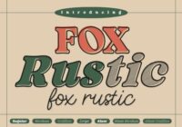 Fox Rustic Font - Featured Image