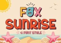 Fox Sunrise Font - Featured Image