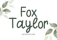 Fox Taylor Font - Featured Image