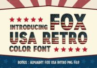 Fox Usa Retro Font - Featured Image