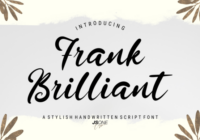 Frank Brilliant Font - Featured Image