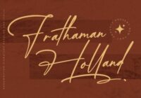 Frathaman Holland Font - Featured Image