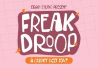 Freak Droop Font - Featured Image