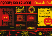 Freaky Halloween Font - Featured Image