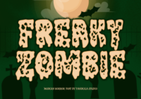 Freaky Zombie Font - Featured Image