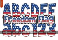 Freedom Flag Font - Featured Image