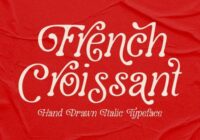 French Croissant Font - Featured Image