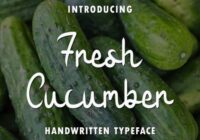 Fresh Cucumber Font - Featured Image