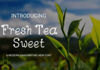 Fresh Tea Sweet Font - Featured Image